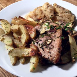 Flamske koteletter: Côtes de porc à la flamande