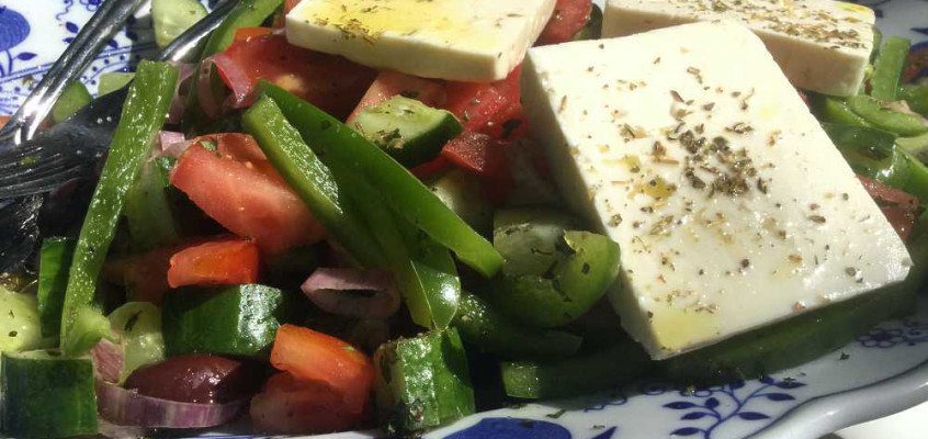 Gresk salat: Den ekte, ifølge fasiten