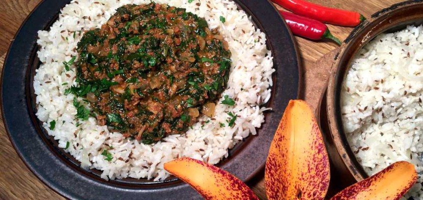 Ghanaian spinach stew: Supergryte fra Ghana